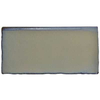 Antic Special 6" x 3" Ceramic Bullnose Tile Trim in Griggio