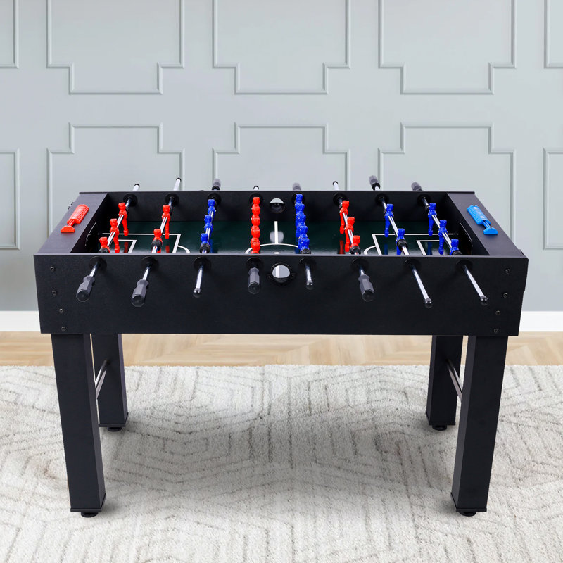 Table de jeu de 54 pouces, table de soccer, table de pointage analogique et accessoires gratuits, Noir