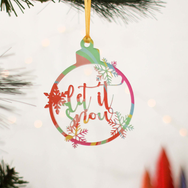 10cm Acrylic Bauble
