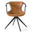 Chaise avec accoudoirs couleur chameau