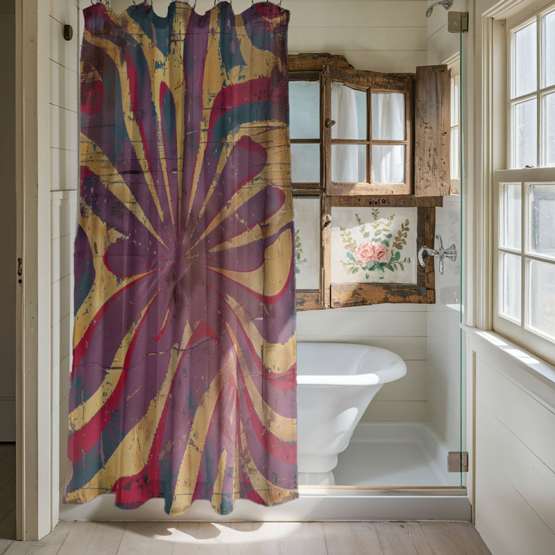 Rideau de douche Aged, H 74 po x l 71 po