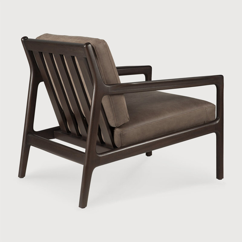 Jack Slipcovered Chair, Terra NuBuck Leather