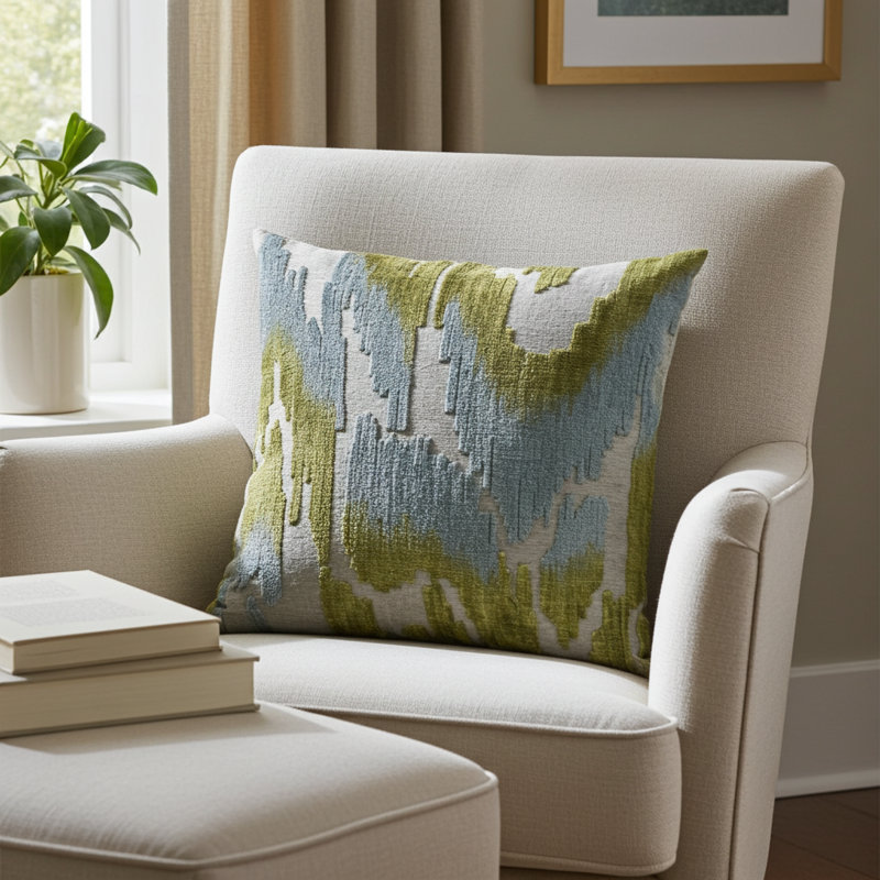 Coussin Down Down, 18 po x 18 po, Carré