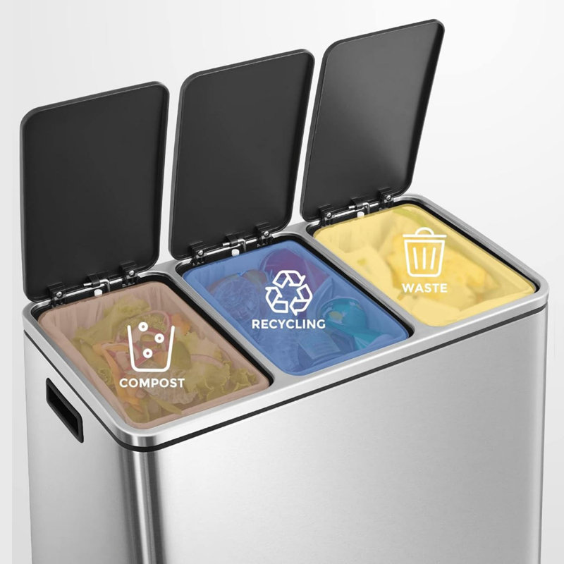 Steel Recycling Bin - 54 L