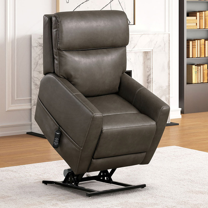 Fauteuil releveur contemporain avec accoudoirs et repose-pieds Tuxedo