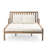 Sundrenched 51.6" Patio Daybed Acacia Wood Double Chaise Lounger with Cushions-542562280
