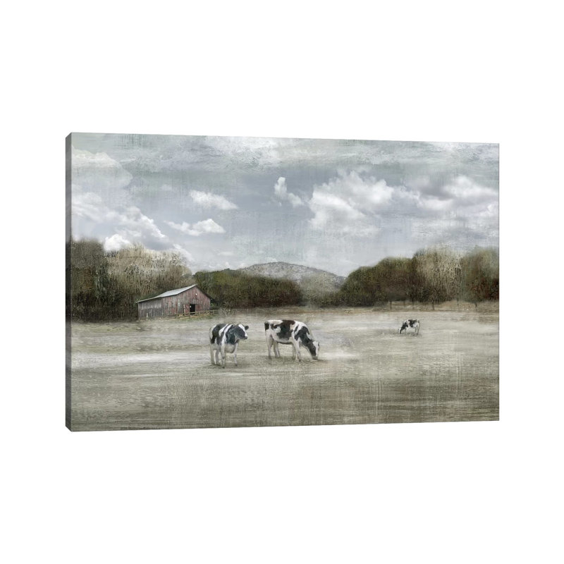 Country Satisfaction 1 Piece Wrapped Canvas Painting, 30.48 cm H x 45.72 cm W