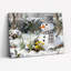 «Snowman Winter Garden», art mural sur toile-121121740
