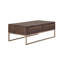 Table basse de style transitionnel taupe