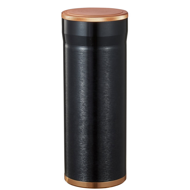 Carlos Jr. Cigar Case, Black/Copper Trim