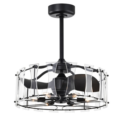 Vinney 25 Inch Modern Style Fan Lighted With Remote