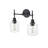 Asheville 2 - Light Dimmable Matte Black Vanity Light