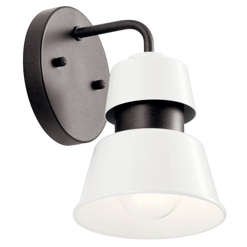 Catherene Wall Light, White, 8" H x 5.5" W x 6.5" D