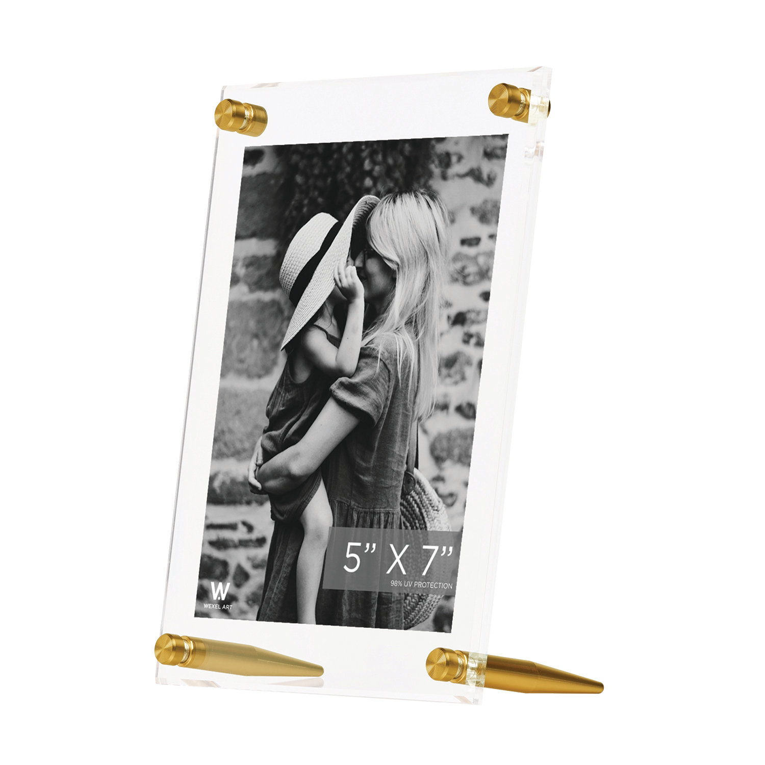 Cateno Reversible 4" x 6" Picture Frame, 5" x 7", Gold
