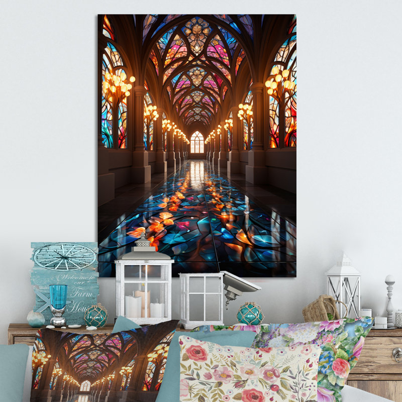 Décoration murale en métal «Nasir Almulk», H 20 po x l 12 po x P 1 po