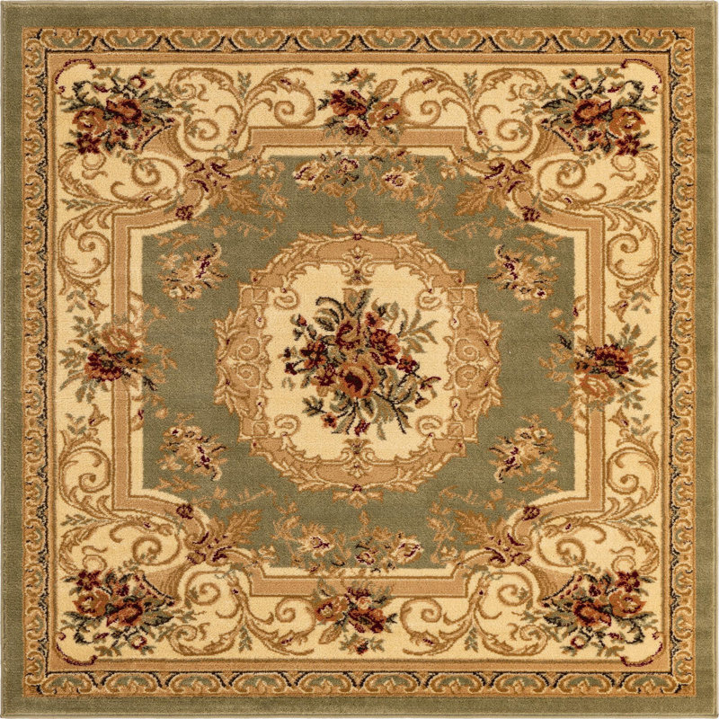 Rabito Oriental Indoor Rug, Square 5'