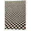 Tapis 8 pièces noir et blanc