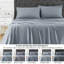 Ensemble de draps en rayonne à refroidissement complet, draps 4 pièces avec drap-housse à poche profonde de 16 po, draps soyeux et respirants avec drap plat et taies d'oreiller-132727510-132727514