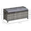 Mata Rattan Wicker Storage Basket Box Bench Seat Furniture w/ Cushion
