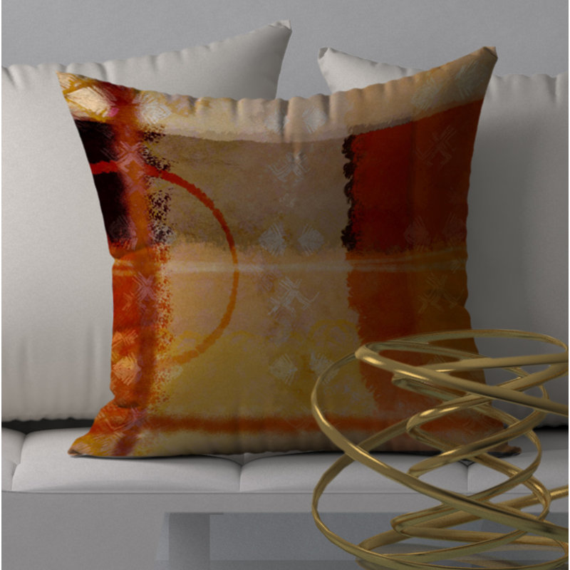 Housse de coussin décorative carrée Matchless, 18 po x 18 po