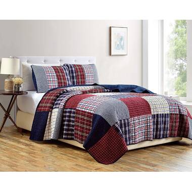 Nautica Addison Plaid Cotton Reversible Quilt Mini Set