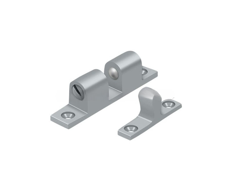 Deltana BTC20U26D Ball Tension Catch 2-1/4" x 1/2" in Brushed Chrome, Brushed Chrome