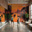 Décoration murale amovible Sunset Gondolas-865222926-865222914