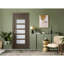 Porte standard en bois massif manufacturé et en verre préfini Avon 07-07-93327210-93327221-93721788