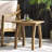 Rectangular, Natural Stained, Wood, Side Table, 200lbs Weight Capacity, Patio, Living Room Furniture Stained Wood End 19x15 Inches, For Lawn And Bedroom Decor, Low - Maintenance
