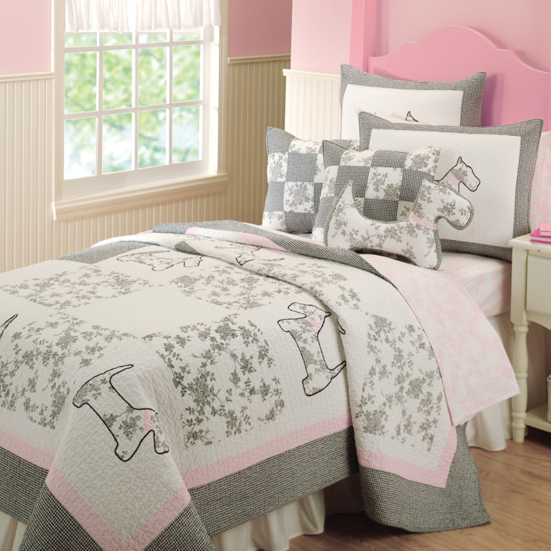 Scottie 3 - Piece Quilt Set, Twin/Twin XL Quilt + 2 Shams