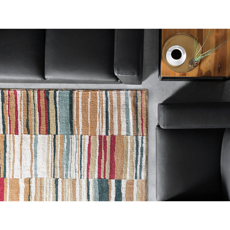 Amaia Striped Hand Woven Area Rug, Rectangle 140 x 200cm