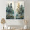 Tonalisme «Whispering Pines Pointillism II», reproductions d'art traditionnel sur toile