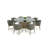 Bristin 71" Pedestal Dining Table