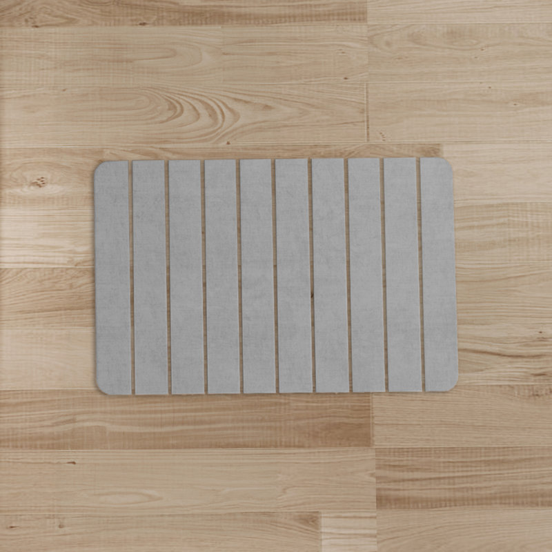 Dianeli Kitchen Mat, Gray, Rectangle 1'3" x 2'1"