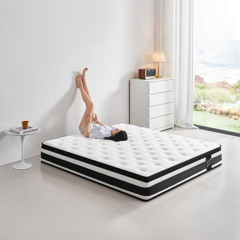 Aleksey 12" Memory Foam Hybrid Mattress with Euro Top & Motion Isolation, Twin XL