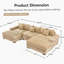 Canapé modulaire surdimensionné 130 po Cloud