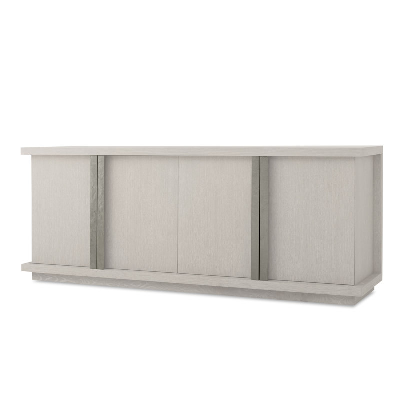 Carino 90.5 in. W Solid Wood Credenza, Frost