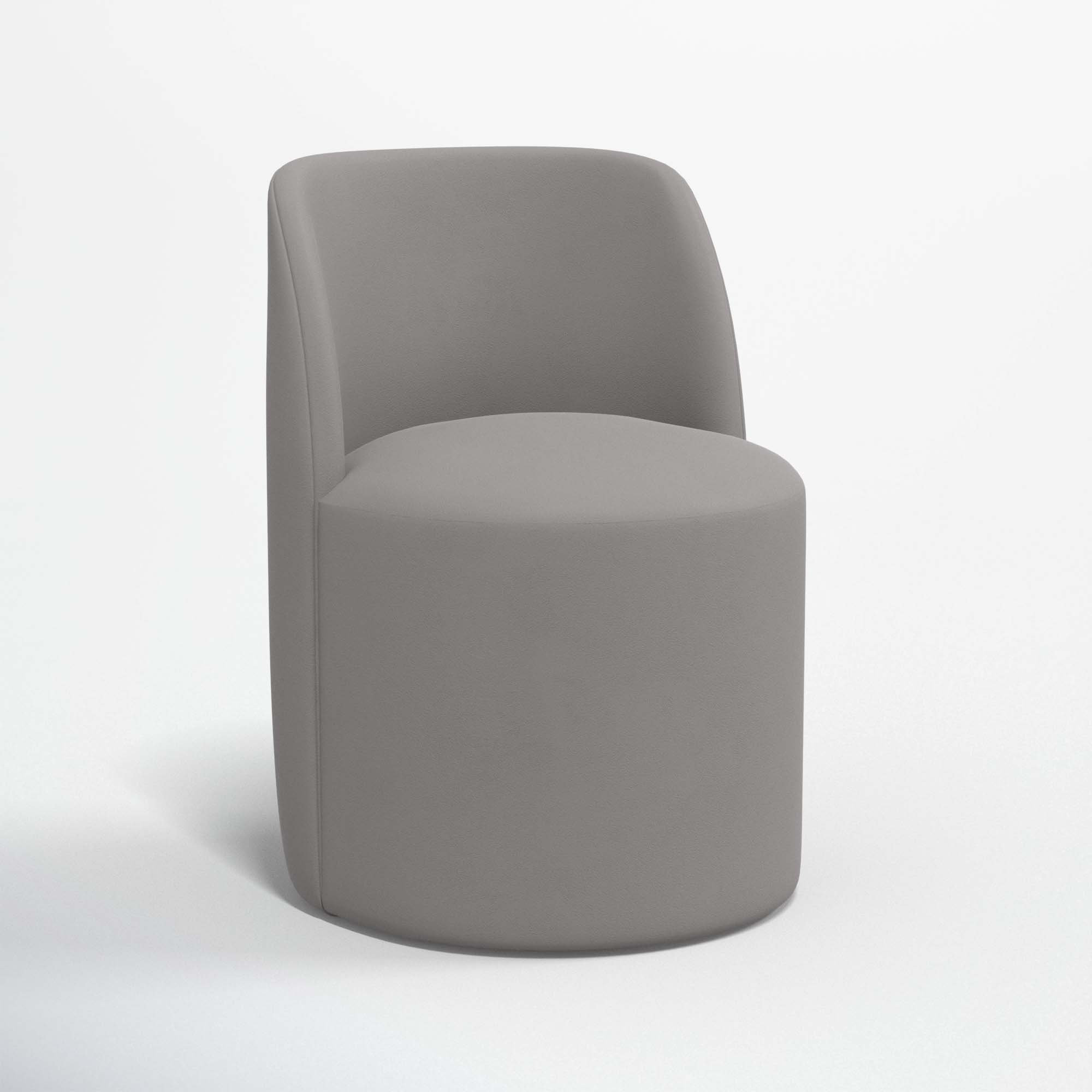 Begonia Dining Chair, Classic Otter Performance Velvet