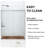  60" x 74" Single Sliding Frameless Shower Door-94286302