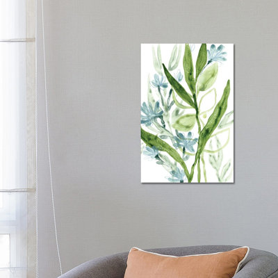 Meadow Blues I by June Erica Vess - Wrapped Canvas Print