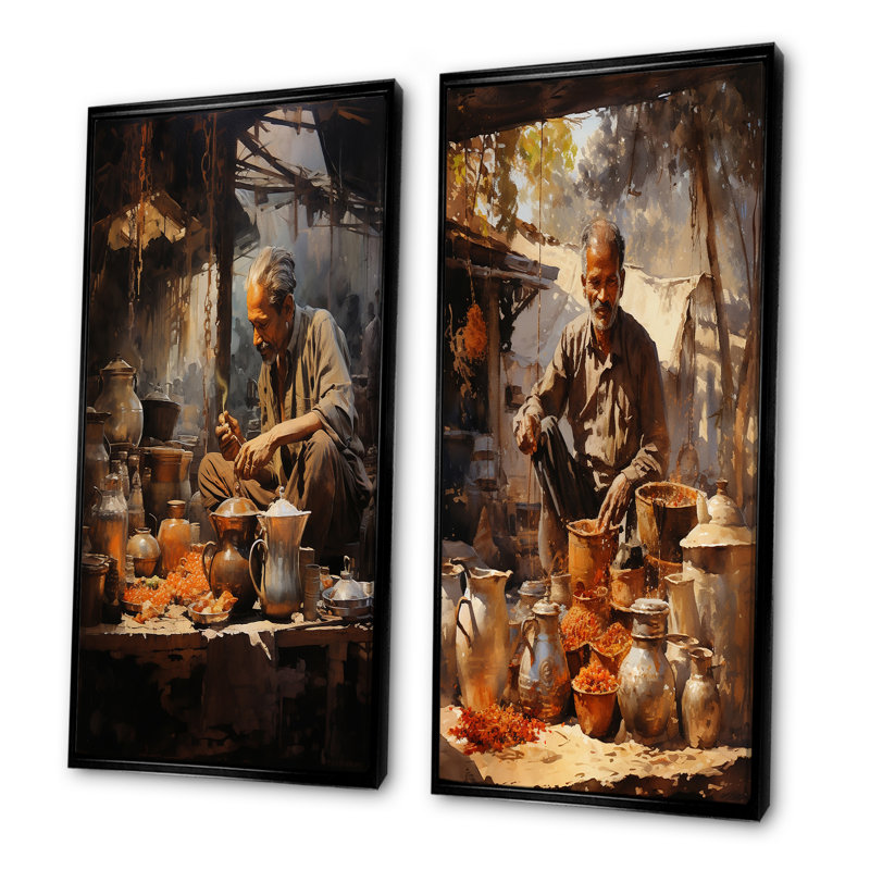 Ensemble de salon Rustic Chai, H 40 po x l 41 po, Cadre noir