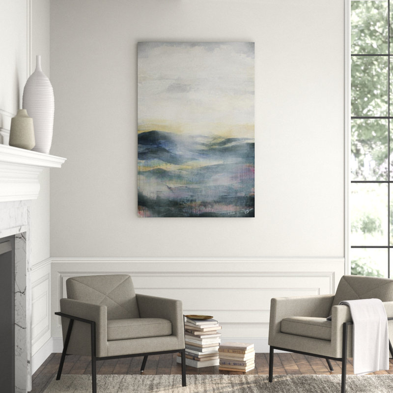 Misty Hills I Painting, 60" H x 40" W, Plexi