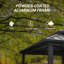8 Ft. W x 6 Ft. D Aluminum Grill Gazebo-90580270-90580307