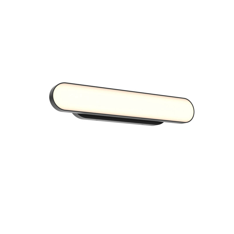 Shift Adjustable Oblong Vanity, Black, 3" H x 24" W x 4.75" D, 31 W
