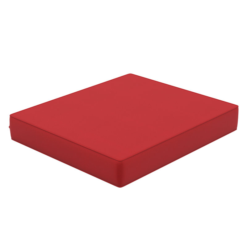 Sunbrella® Outdoor Ottoman Seat Cushion, 26" W x 24" D, Canvas Jockey Red