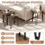 Ensemble de 3 tables basses gigognes gigognes empilables avec coins arrondis