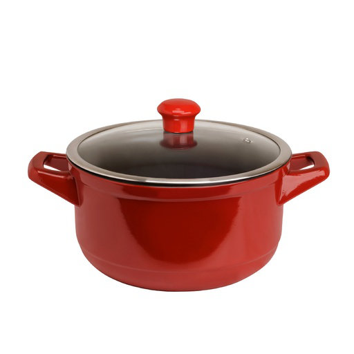 Ceraflame 4,3 pte Cocotte en céramique antiadhésive ronde, Rouge