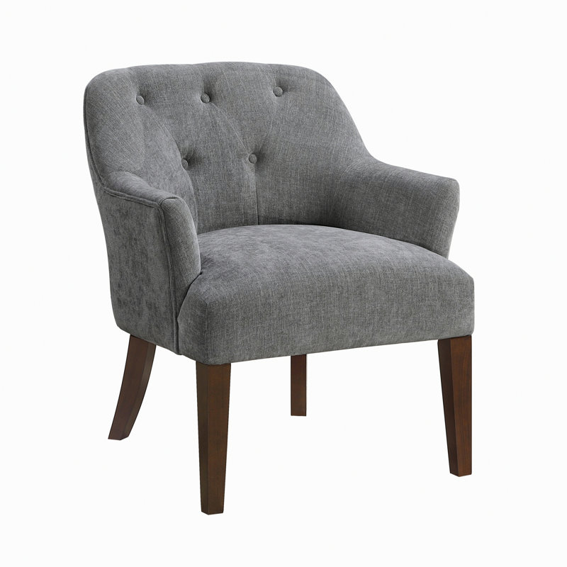 Fauteuil rembourré, fauteuil d'appoint avec dossier capitonné pour le salon