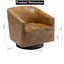 Chaise pivotante en similicuir Garland-746693395