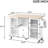Kitchen Trolley With Drop - Leaf Table Area, 2 Drawers, Door Cupboard, Towel And Spice , White Rubberwood Design, 47.76 In Depth, Easy To Roll Workspace, Finish, Frame, 33.92 Height, 103.33 Lb